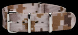 20mm US ACU Digital Camo Desert NATO Military Watch Strap