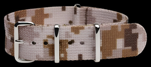 20mm US ACU Digital Camo Desert NATO Military Watch Strap